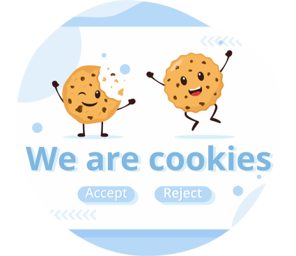 Illustration de deux cookies enjoués